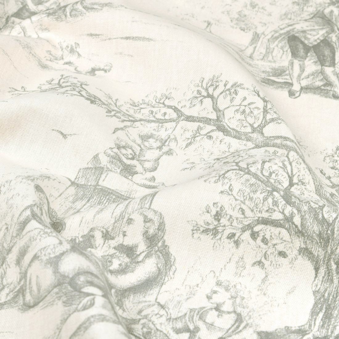 Tissu coton toile de Jouy galanterie