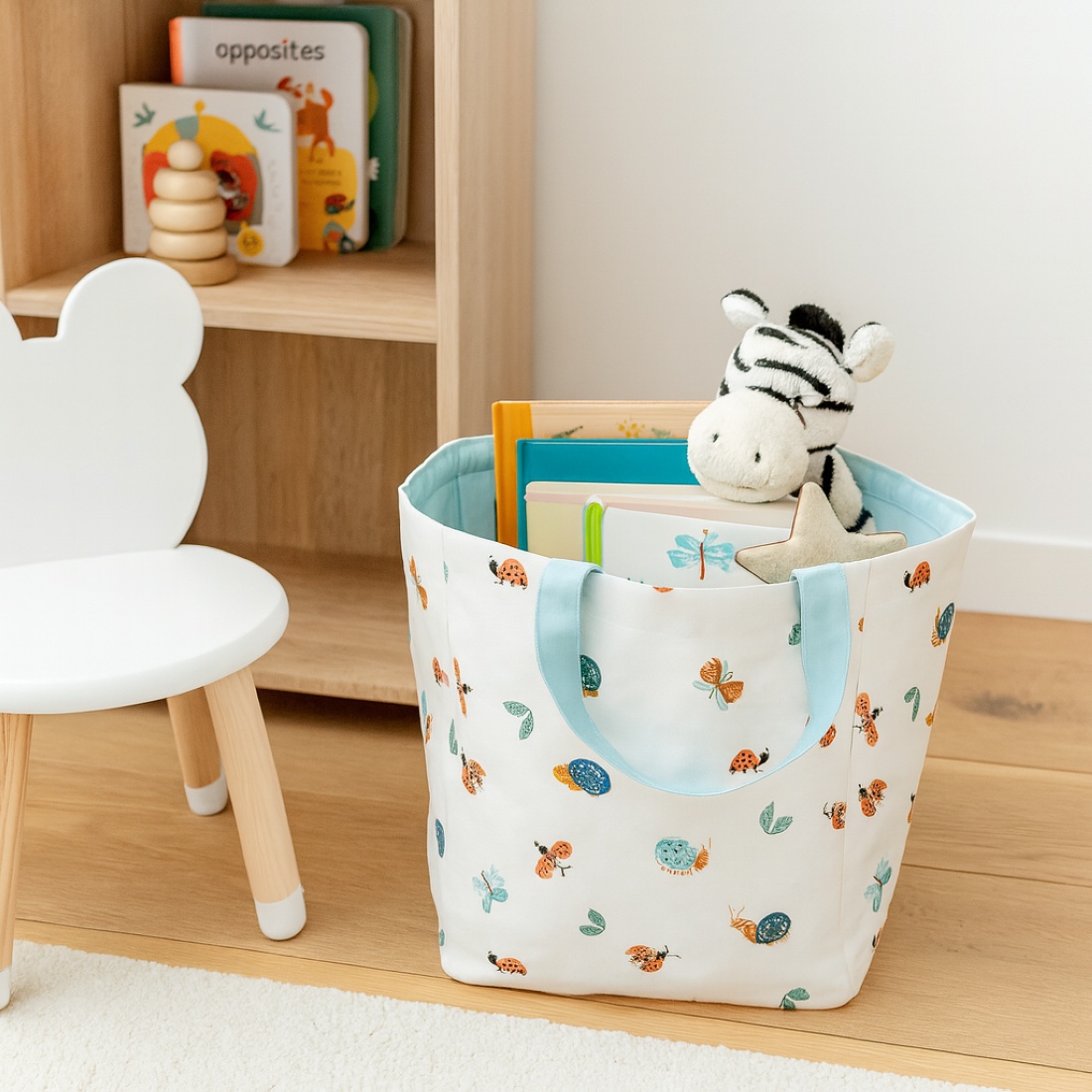 Sac de rangement escargot 25x25cm - MT