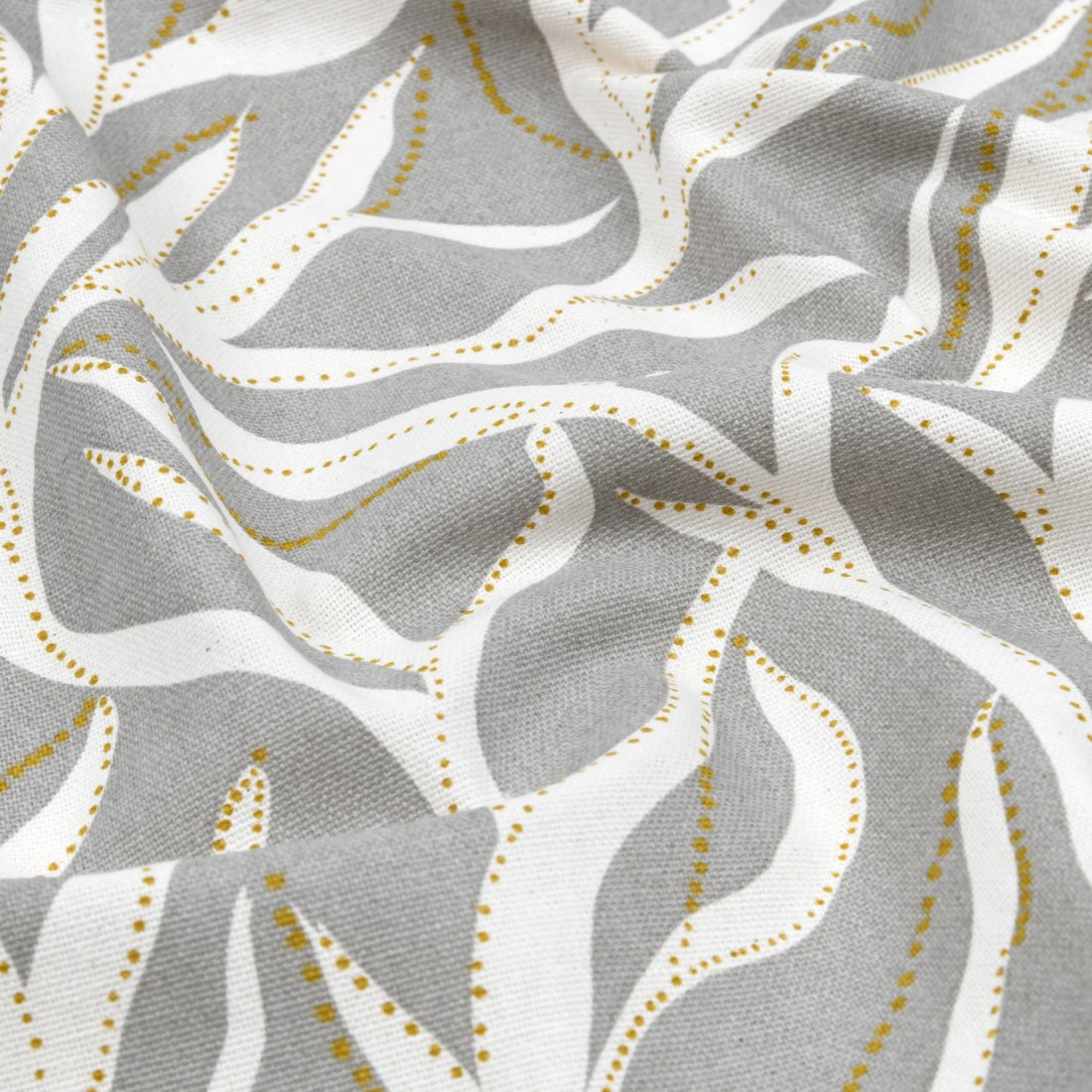 Tissu bachette imprimé Posédonia beige