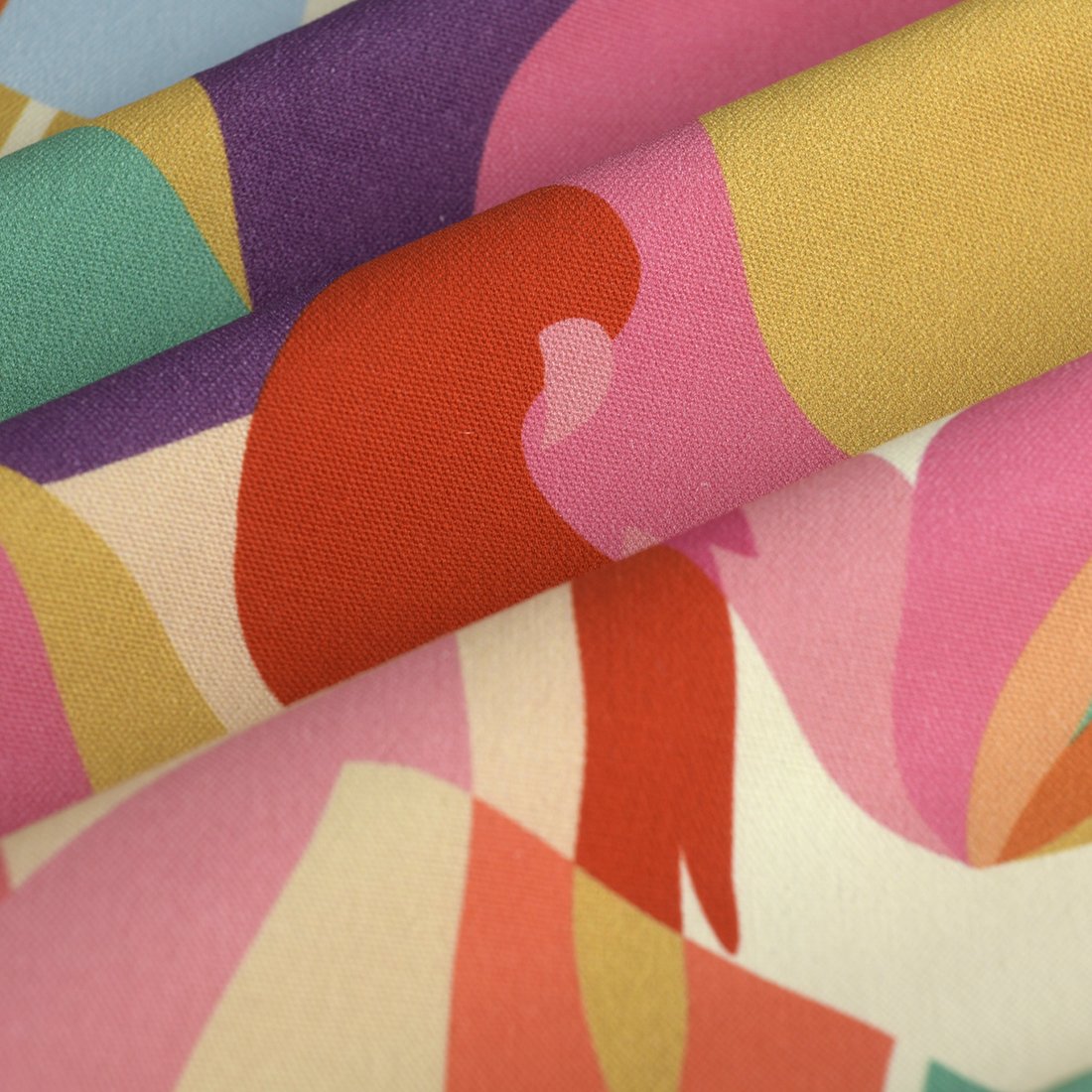 Tissu bachette dig paradiz multicolore - MT