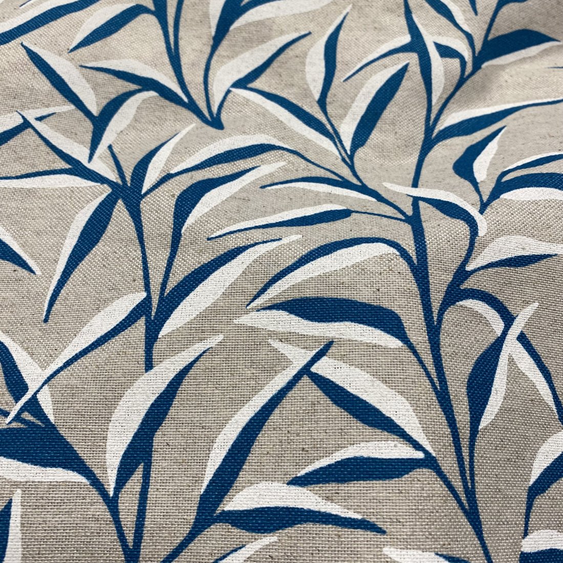 Toile coton lin feuillage delicat — vue 3