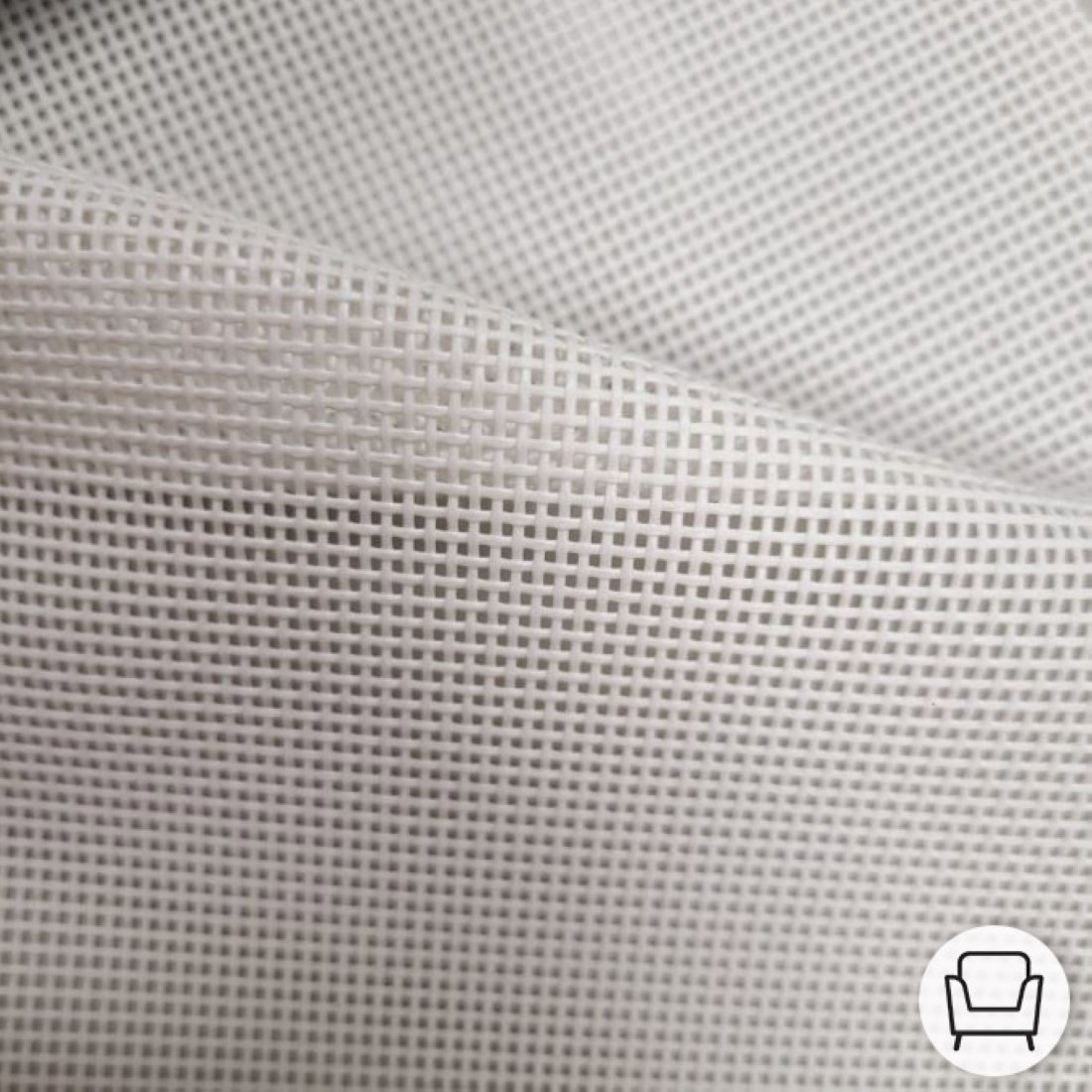Toile grille pour sièges et bains de soleil coloris blanche