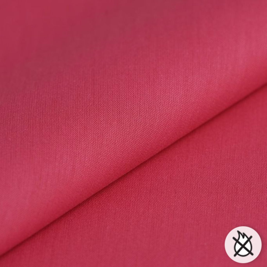 Tissu pour doublure Chintz non feu framboise 280 cm
