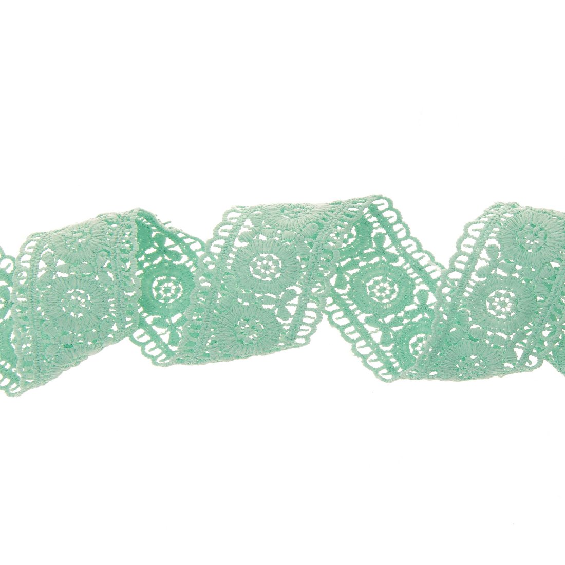Guipure entre deux vert pastel 40mm