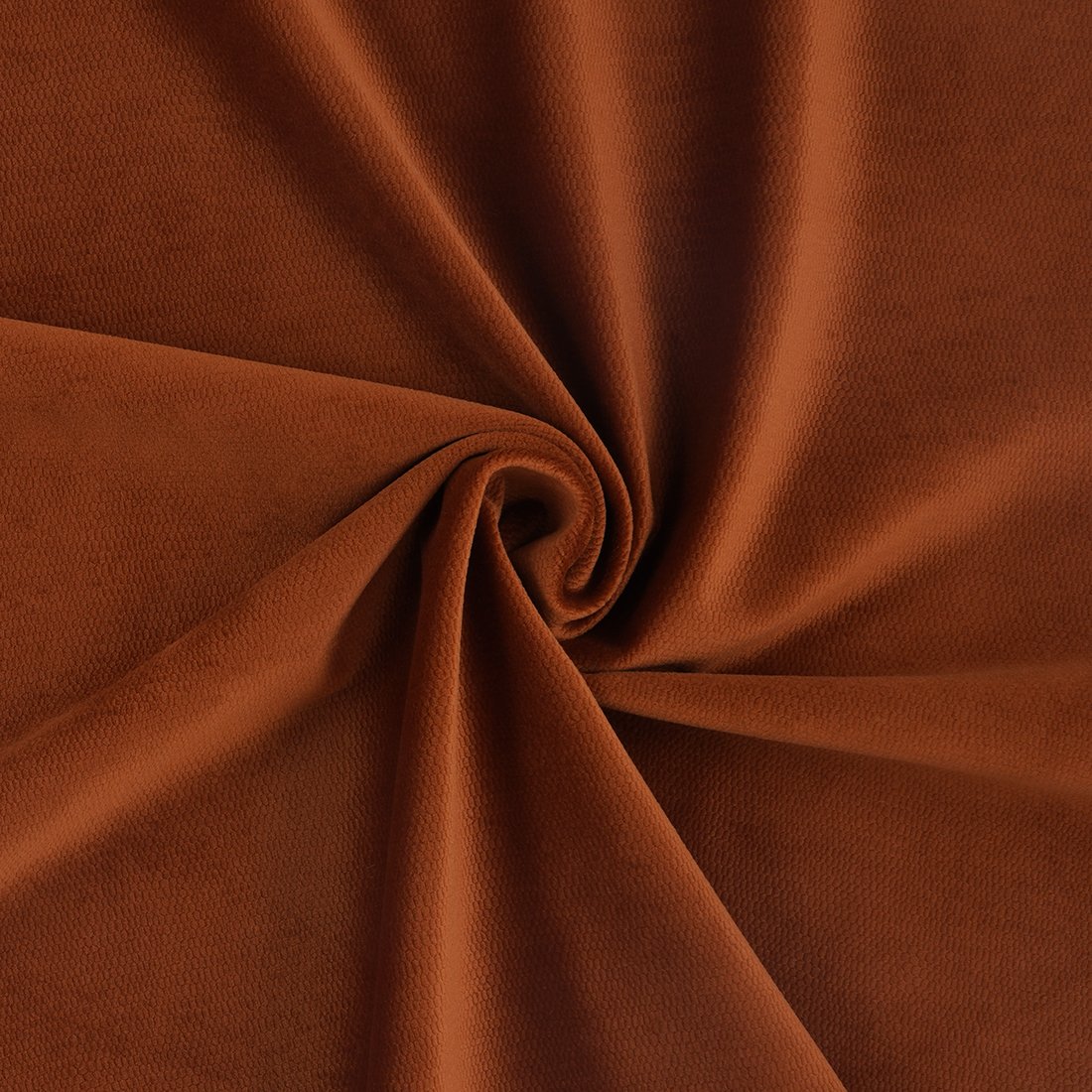 Tissu velours Decker terracotta