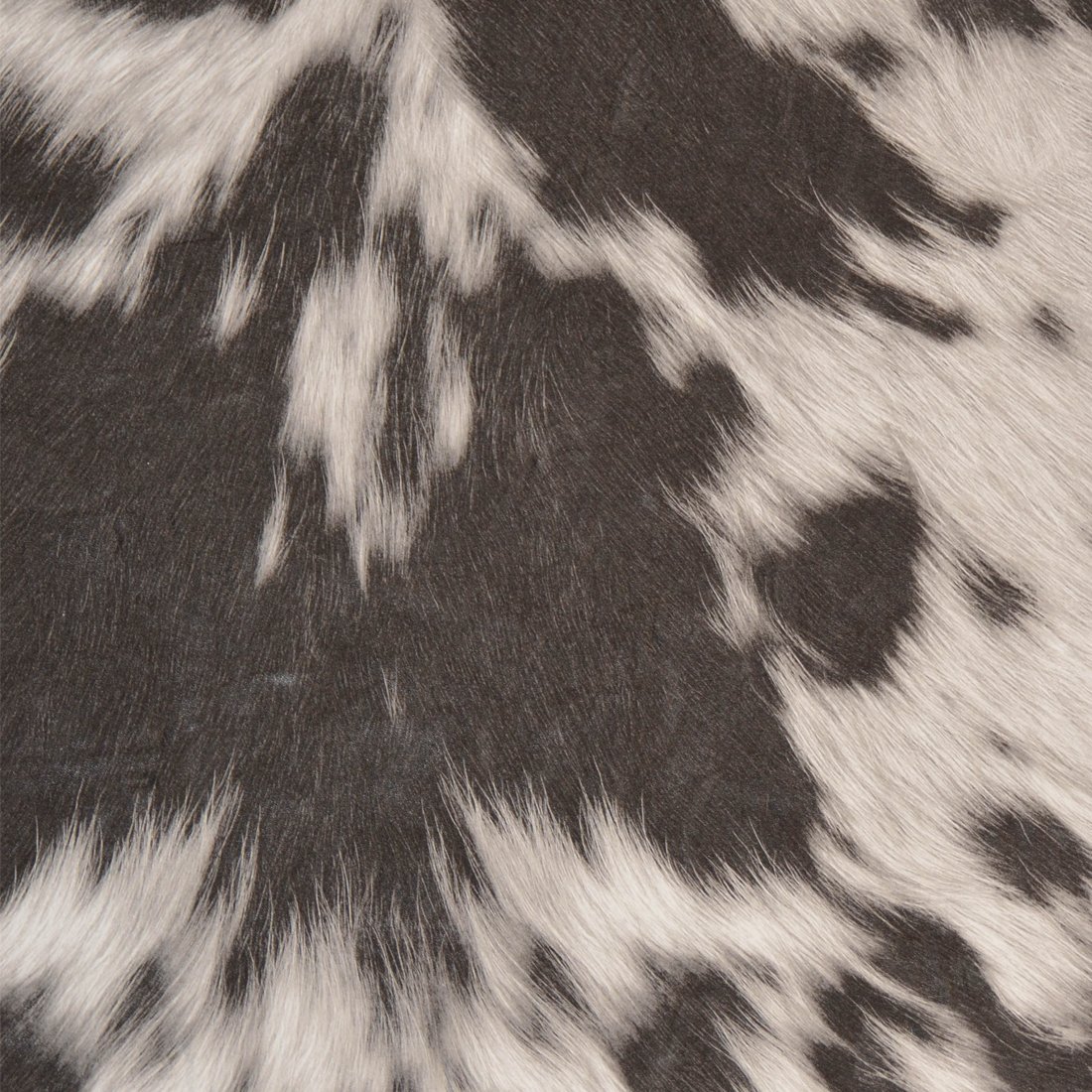 Tissu simili cuir imprimé peau de vache gris