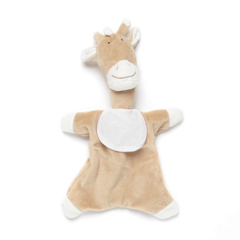 Doudou à broder girafe beige