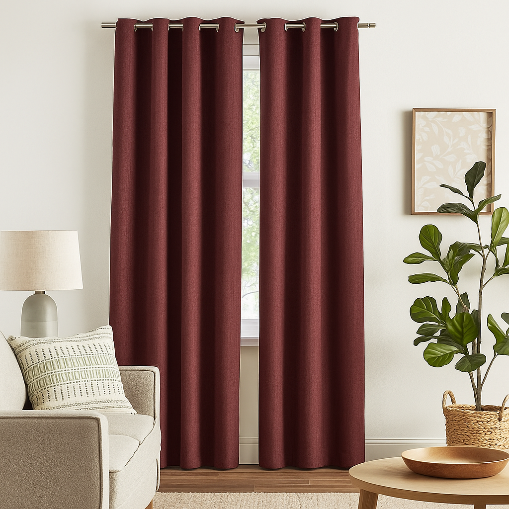 Rideau thermique rouge Maurice 140x240 cm - MT