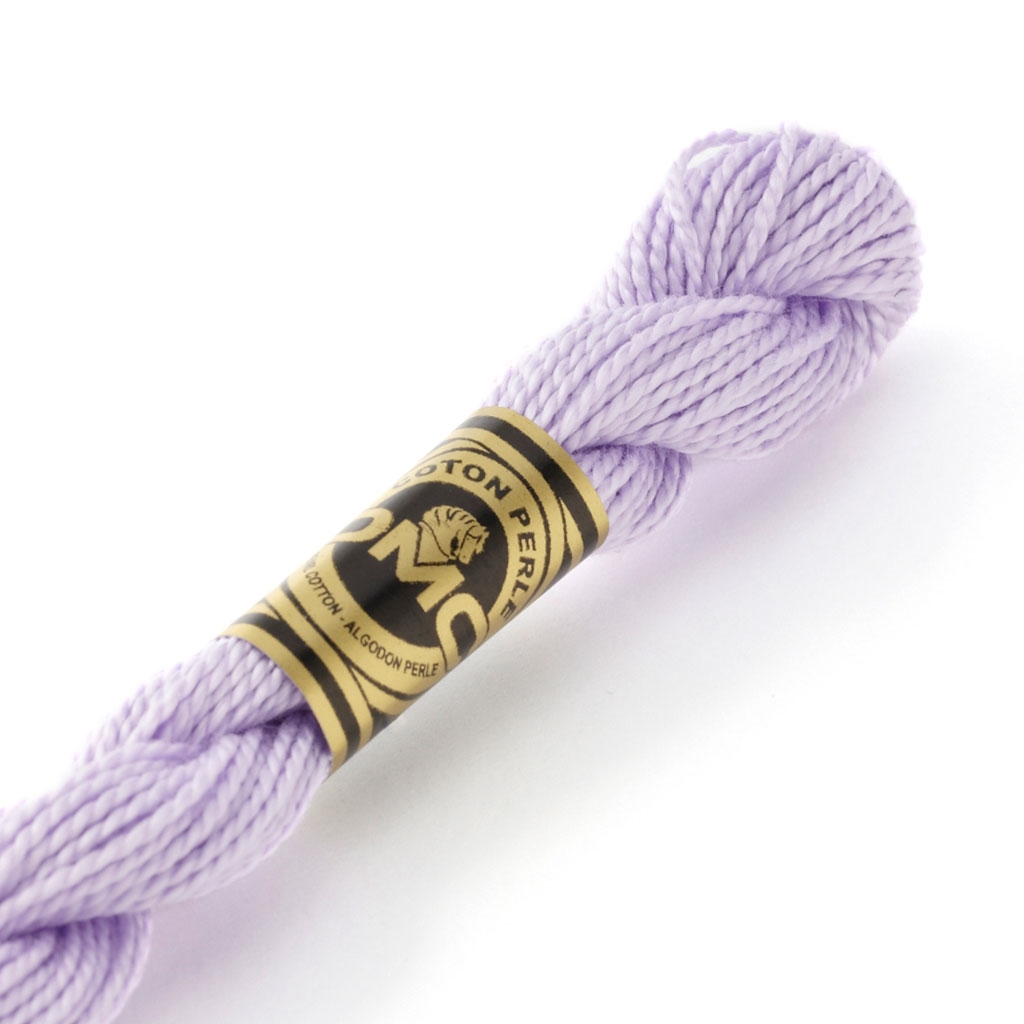 Fil de coton perlé à broder DMC - Rose à Violet
