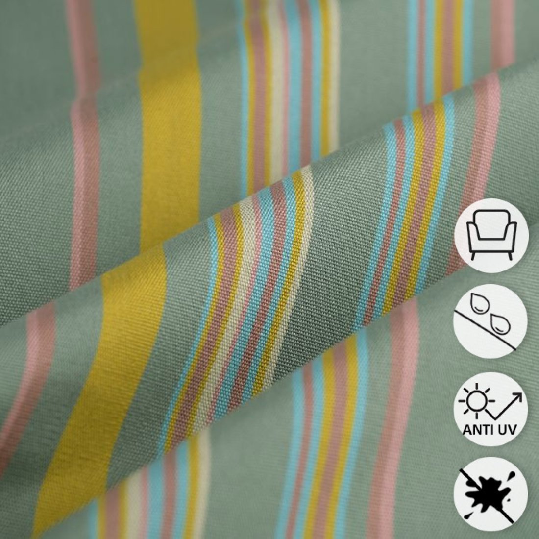 Tissu bâche plein air dralon Caribe