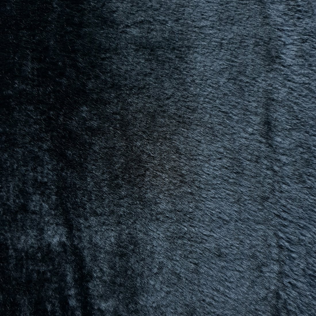 Fausse fourrure épaisse Rabbit noir