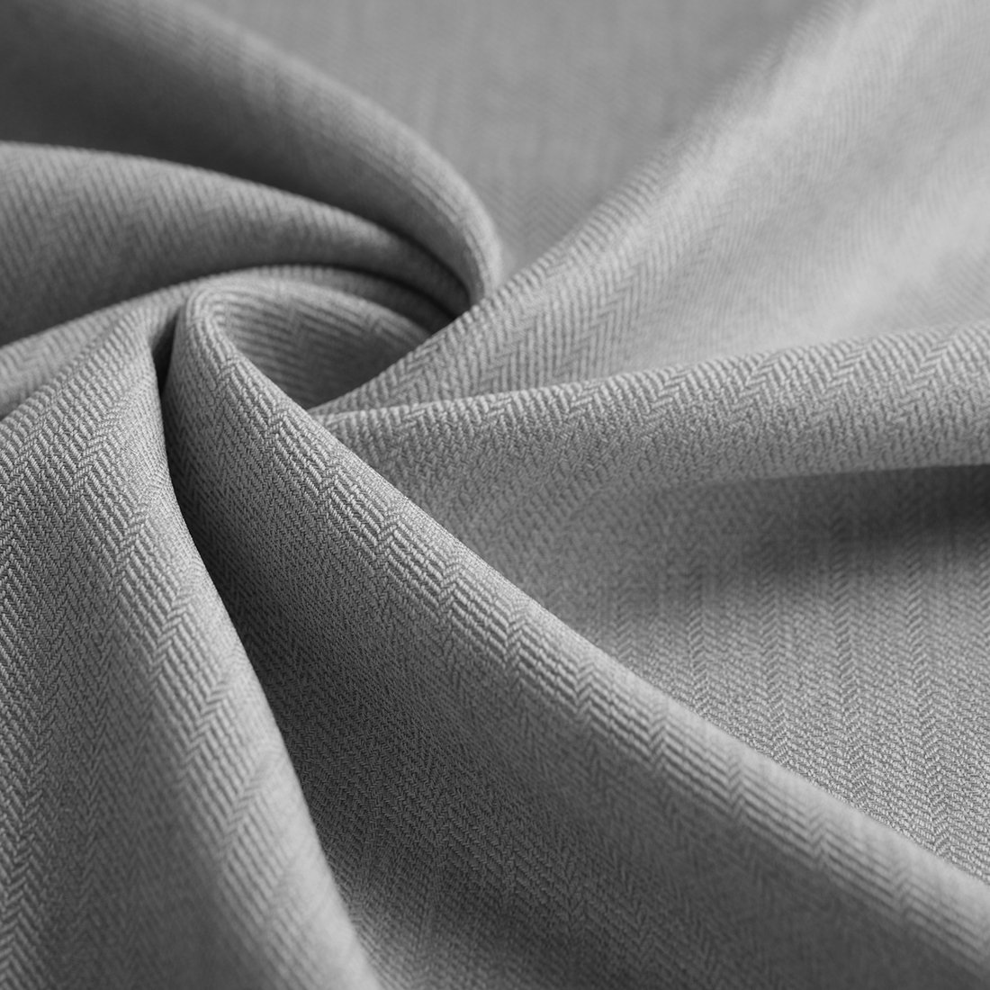 Tissu chevron Amsterdam gris clair - Linder