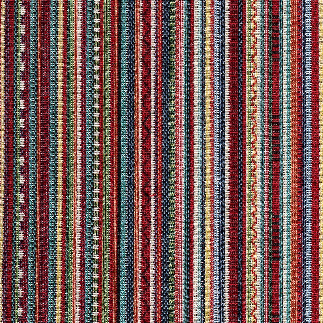 Tissu jacquard rayures multicolores