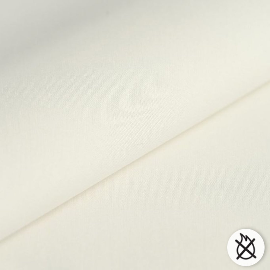 Tissu pour doublure Chintz non feu crème 280 cm