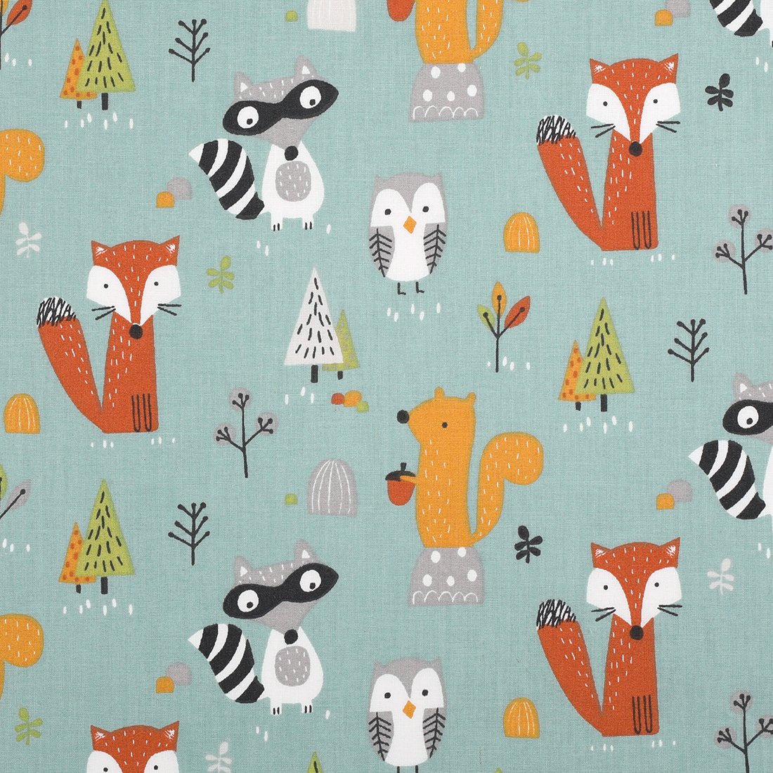 Tissu coton animaux multicolores - DOMOTEX