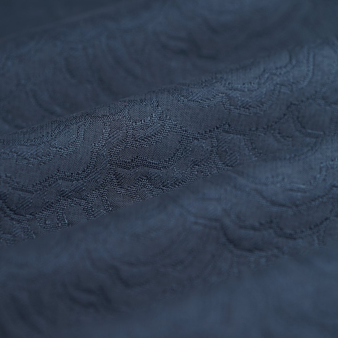 Tissu jacquard Nuage marine