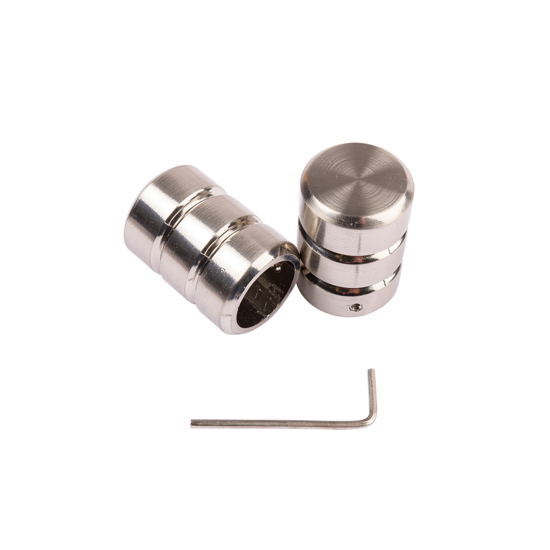 Embout cylindre 20 mm nickel mat - MT