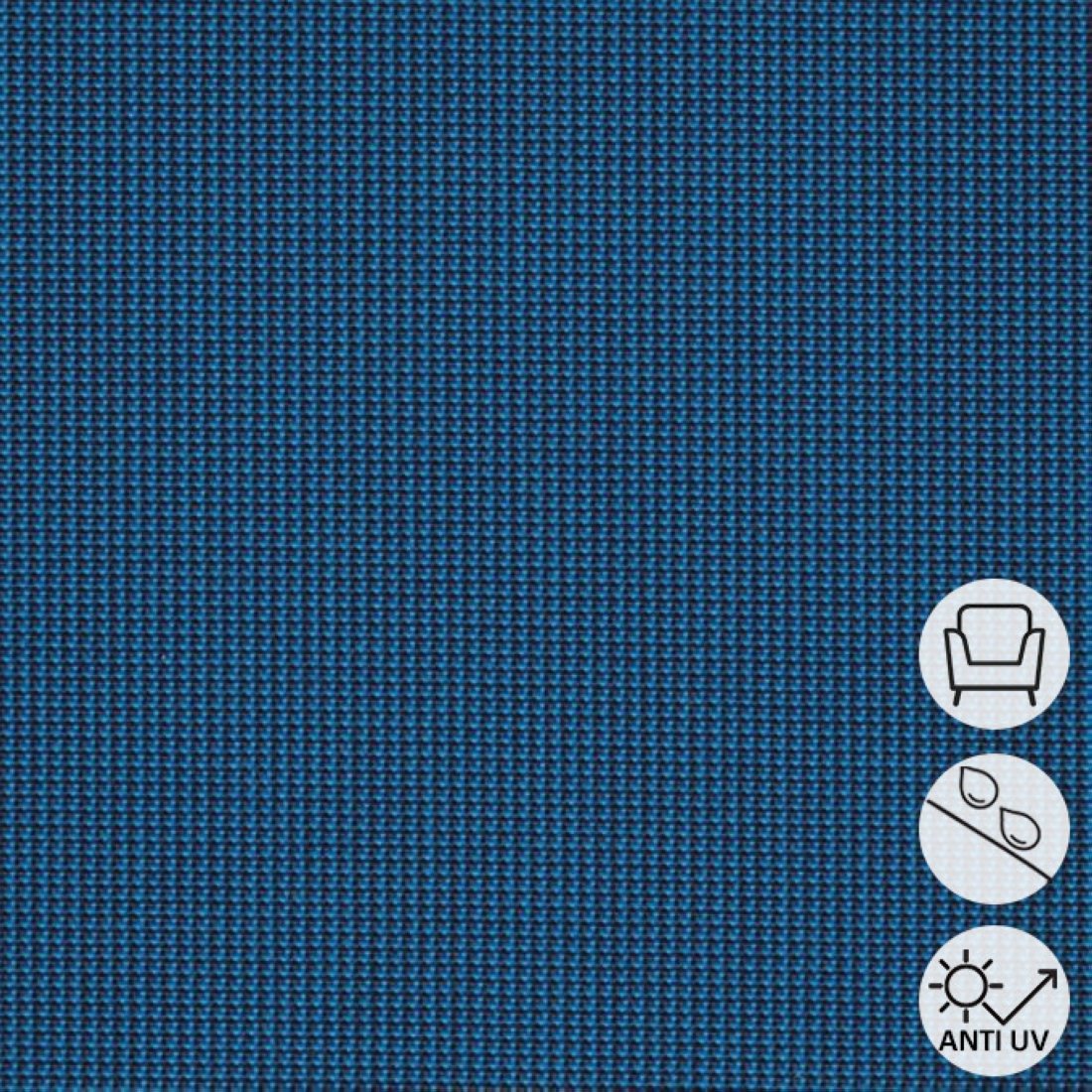 Tissu Toile Outdoor polyskin anti-uv bleu moyen 150 cm