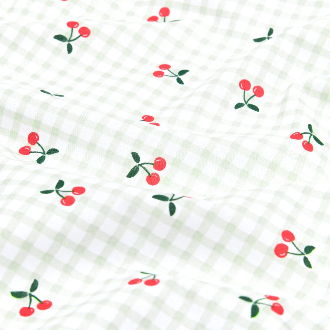 Tissu cretonne imprimé cherries