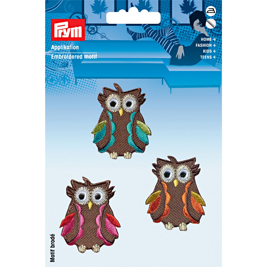 Écusson thermocollant et auto-adhésif Chouettes