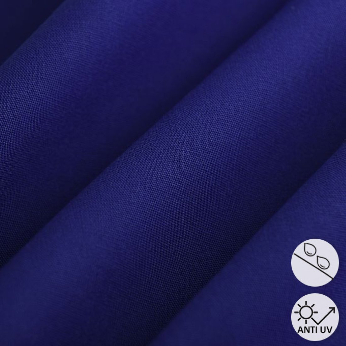 Toile extérieure Hanck unie bleu électrique grande largeur - MT