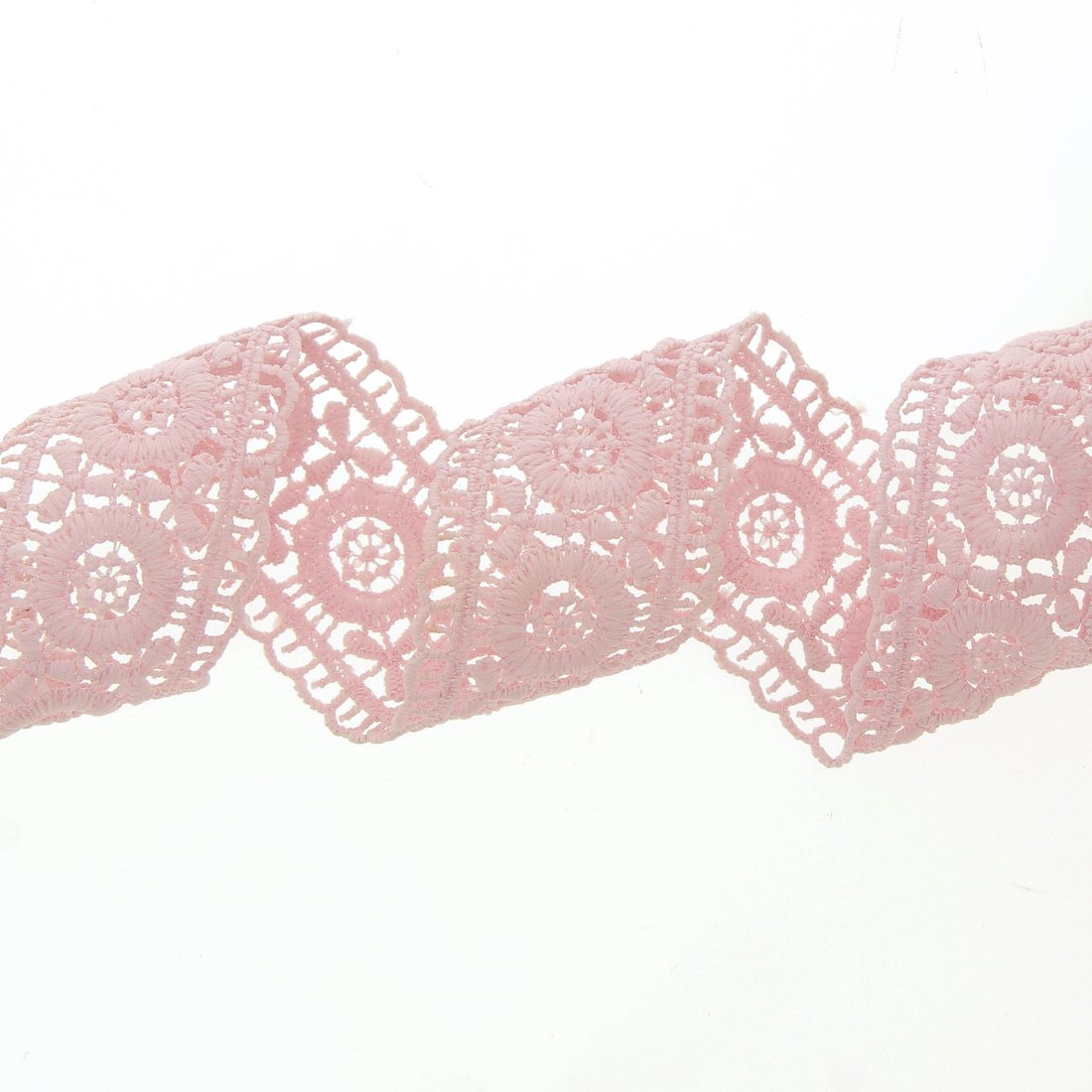 Guipure entre deux rose 40mm