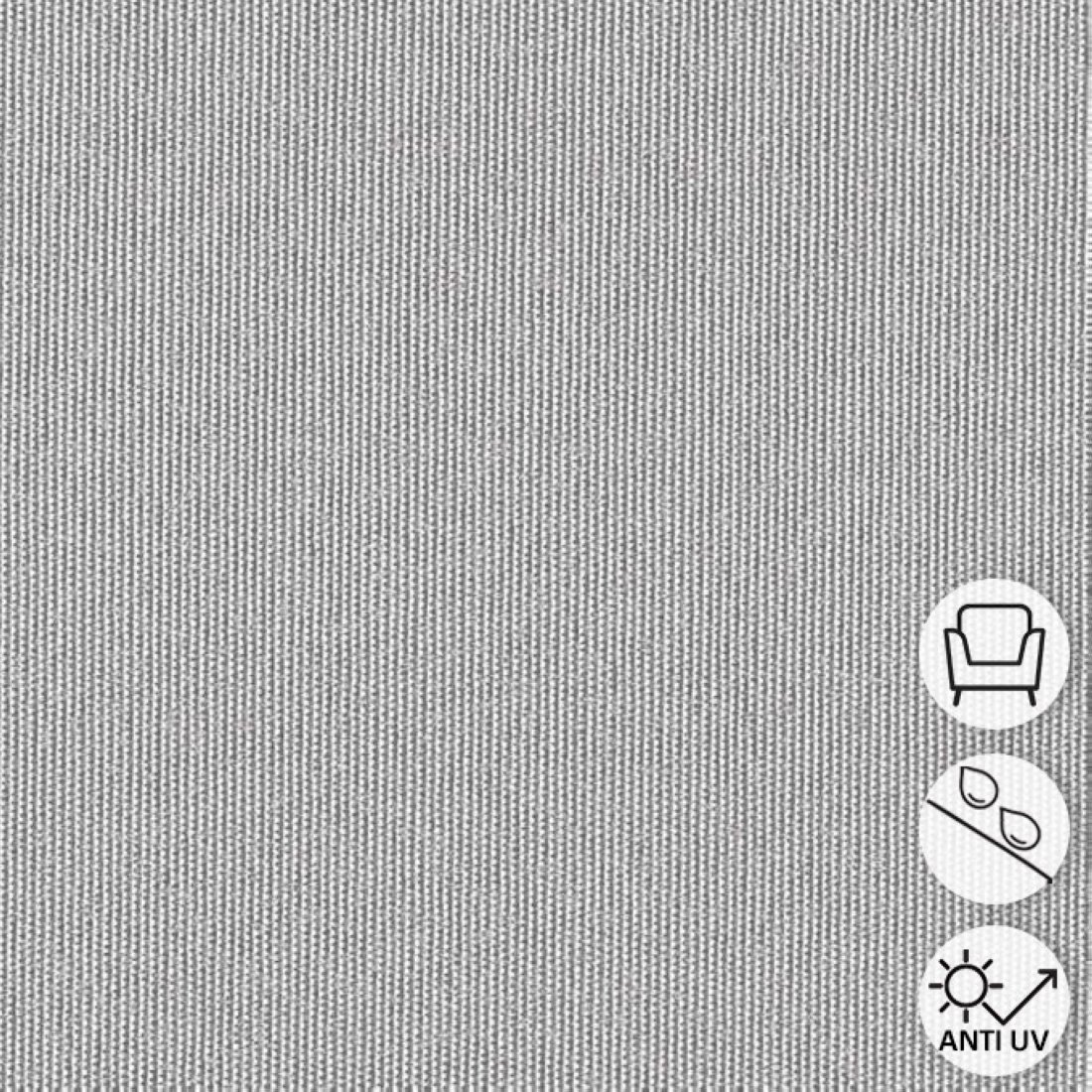 Toile unie prestance étanche gris clair anti uv - no pfas - MT