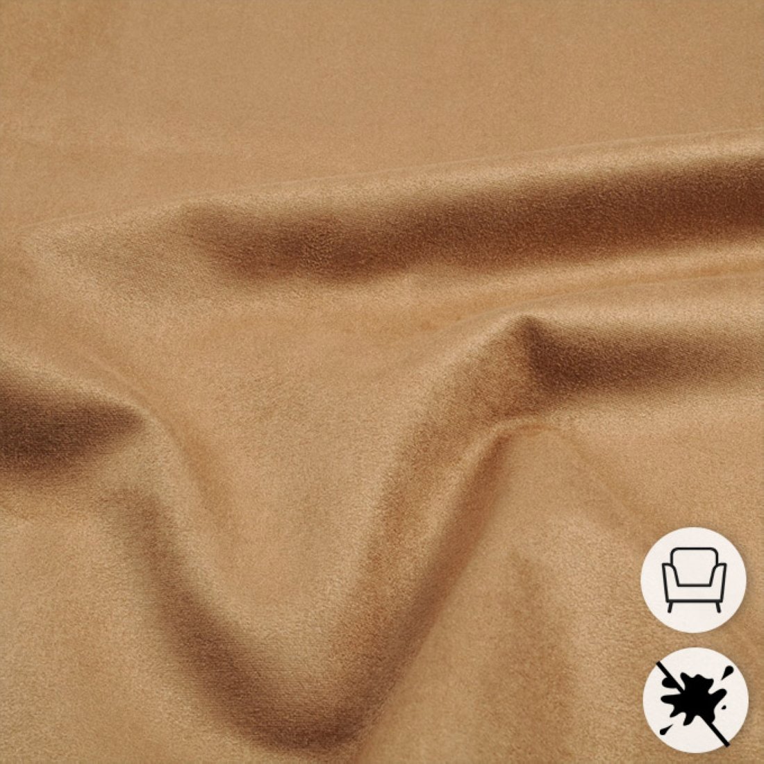 Tissu suédine anti-tâche qualité siège terre de