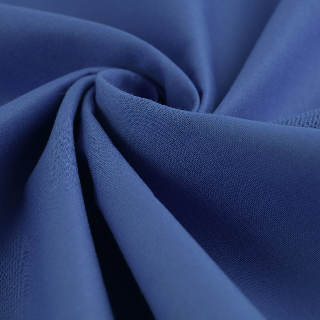 Tissu cretonne unie cristina bleu palace - MT