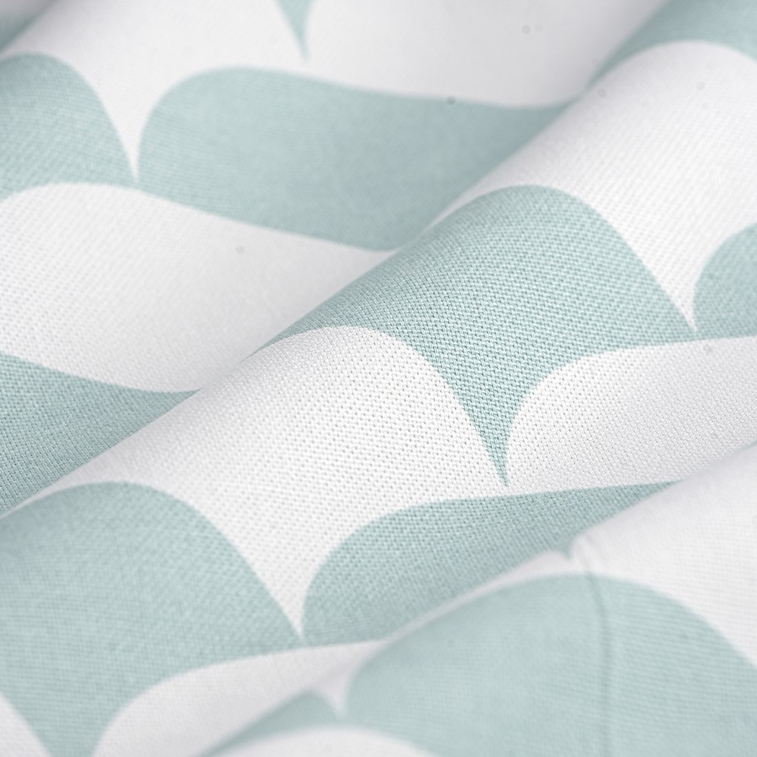 Tissu bachette écaille simple céladon - MT