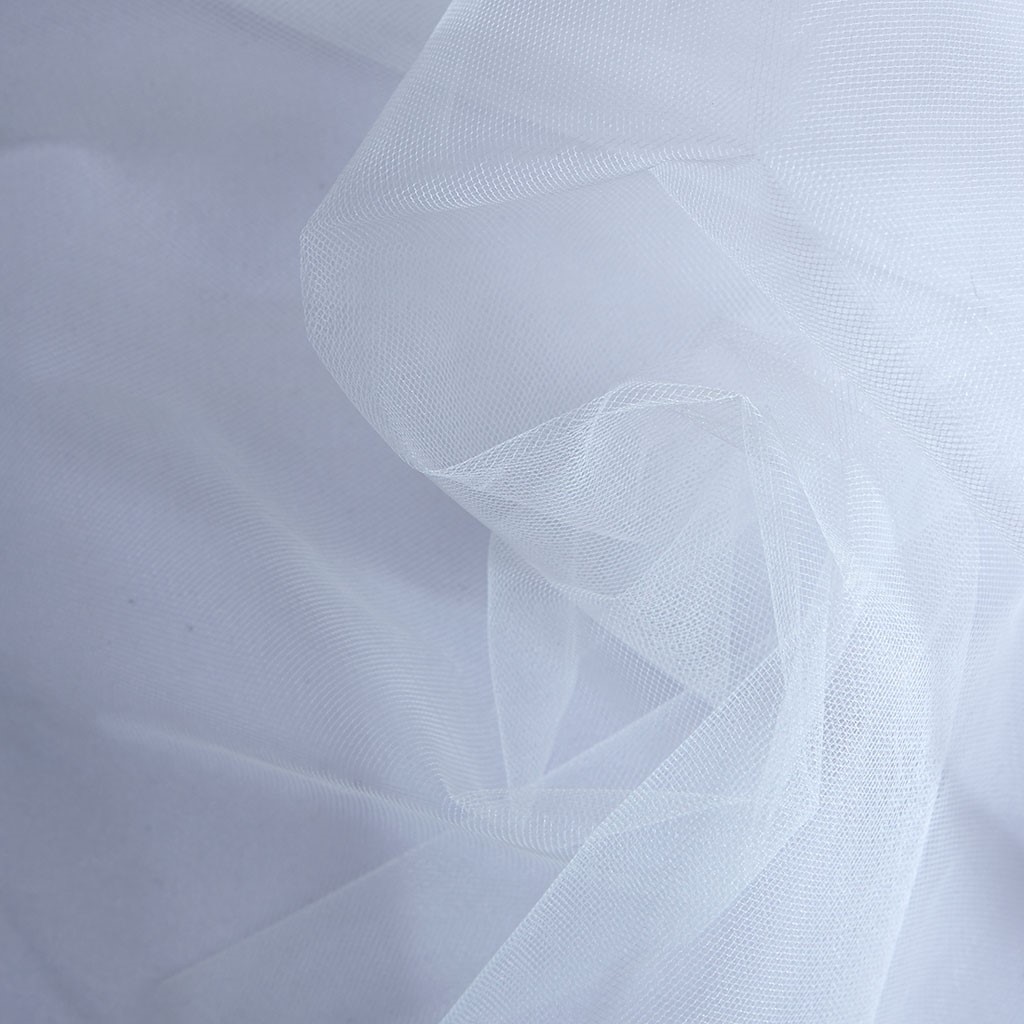 tissu Voile de mariée grande largeur ivoire