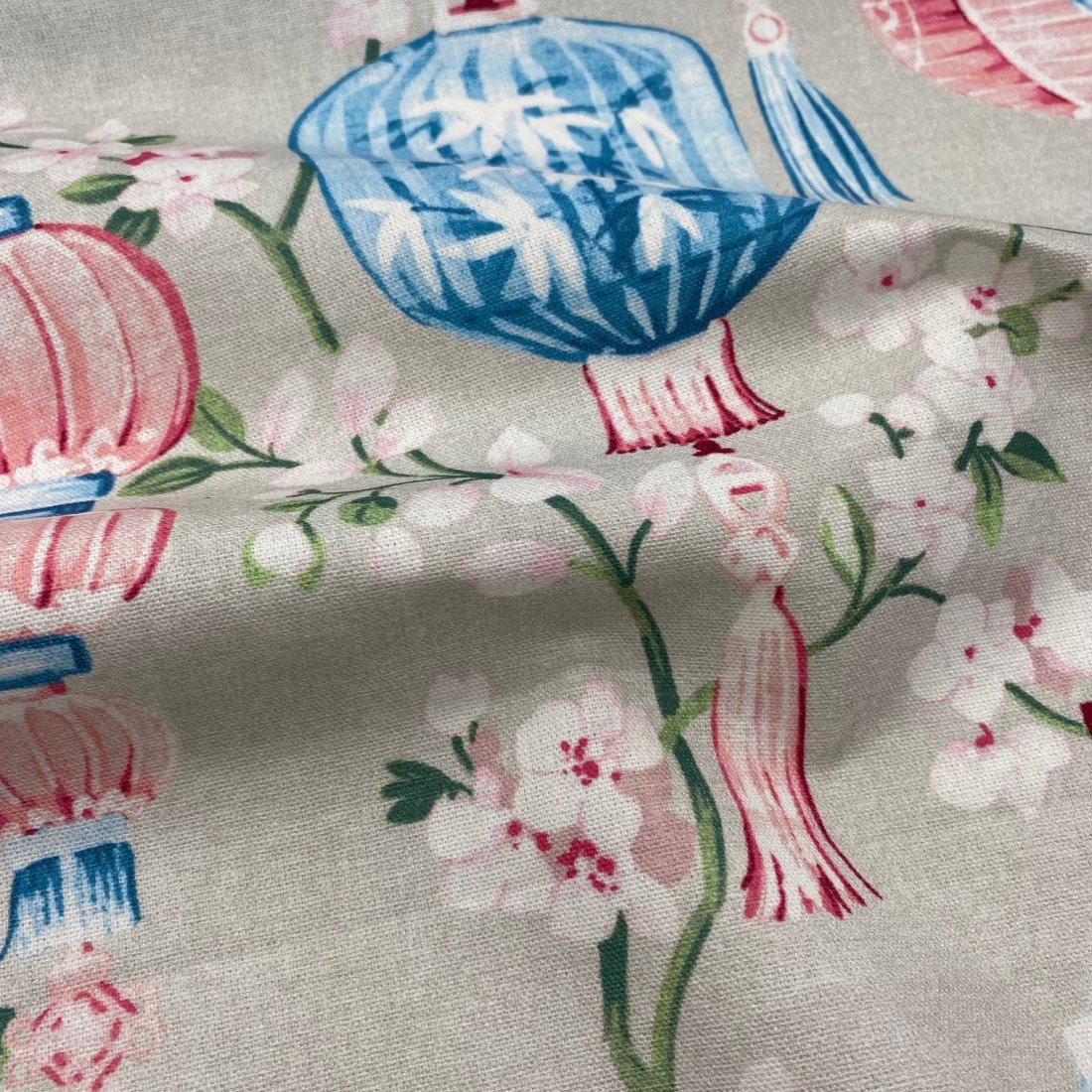 Tissu bachette imprimé cerisier en fleur