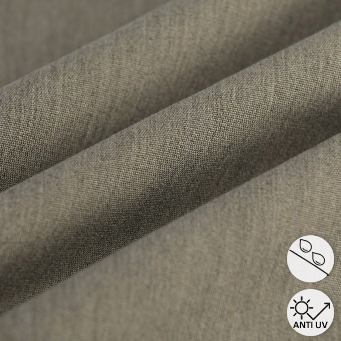 Tissu bâche Raspa déperlante résistant uv taupe - MT