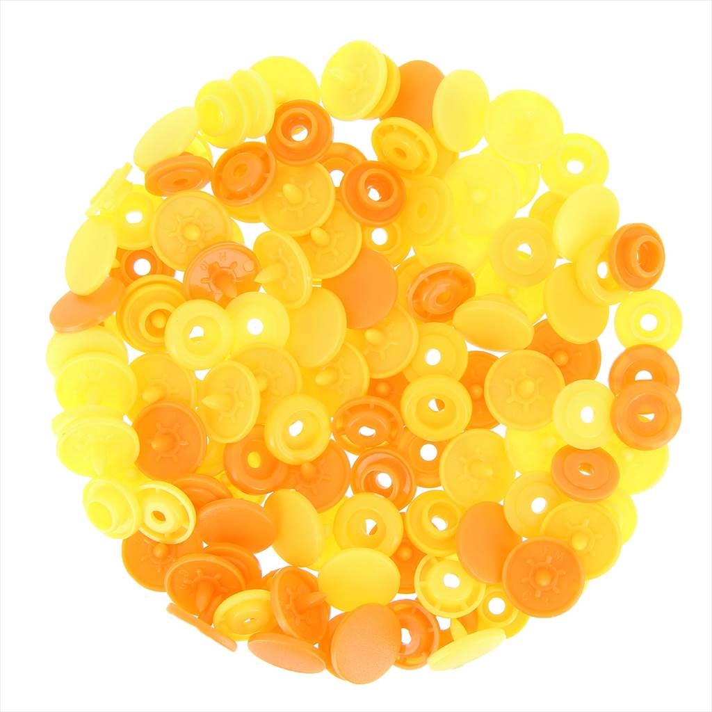 Boutons-pression Color Snaps jaune