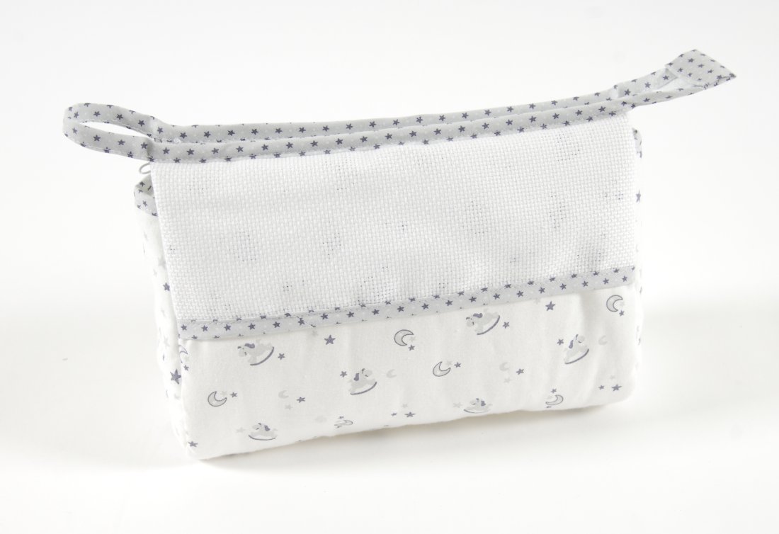 Trousse de toilette Baby stars gris