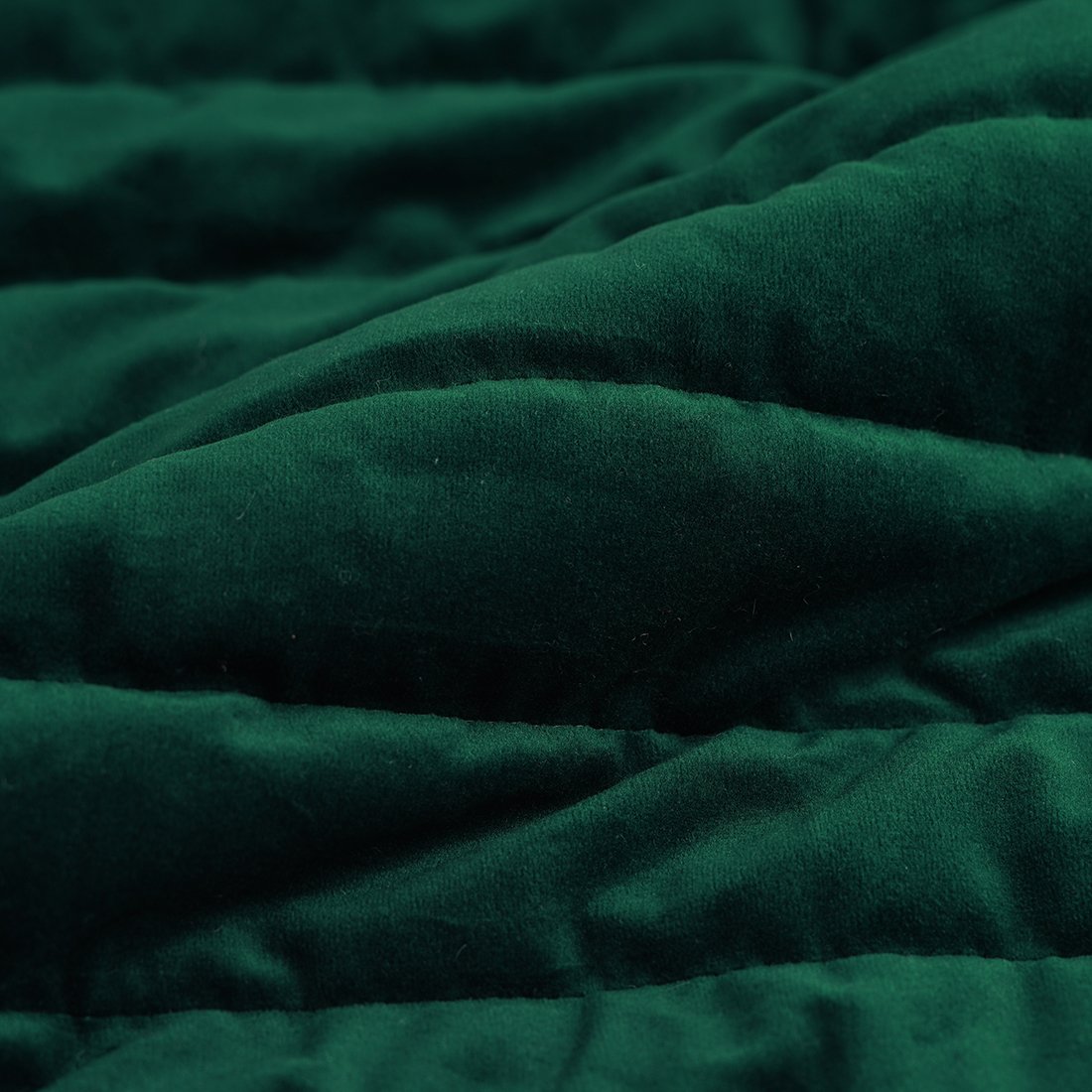 Tissu matelassé velours polyester vert - MT