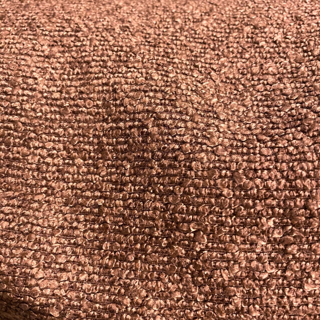 Tissu bouclette terracotta grande largeur
