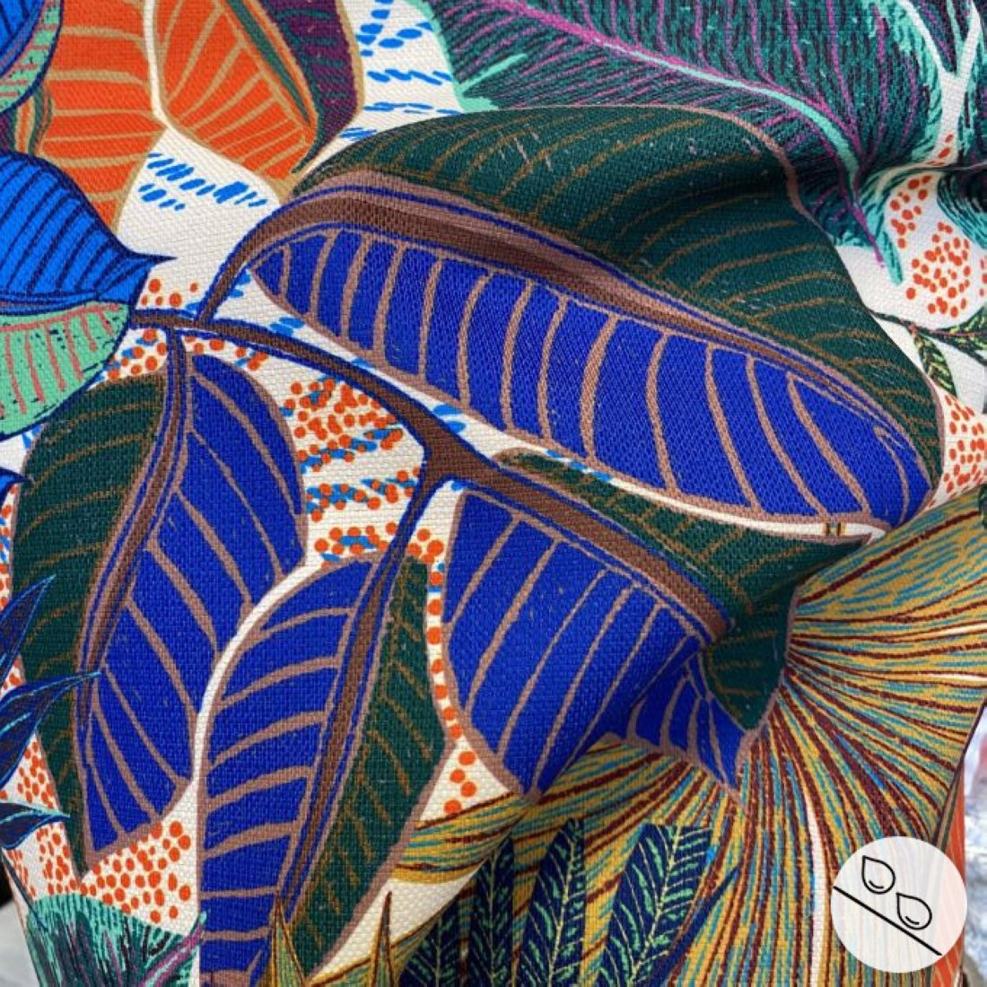 Toile polyester déperlante imprimée figuier