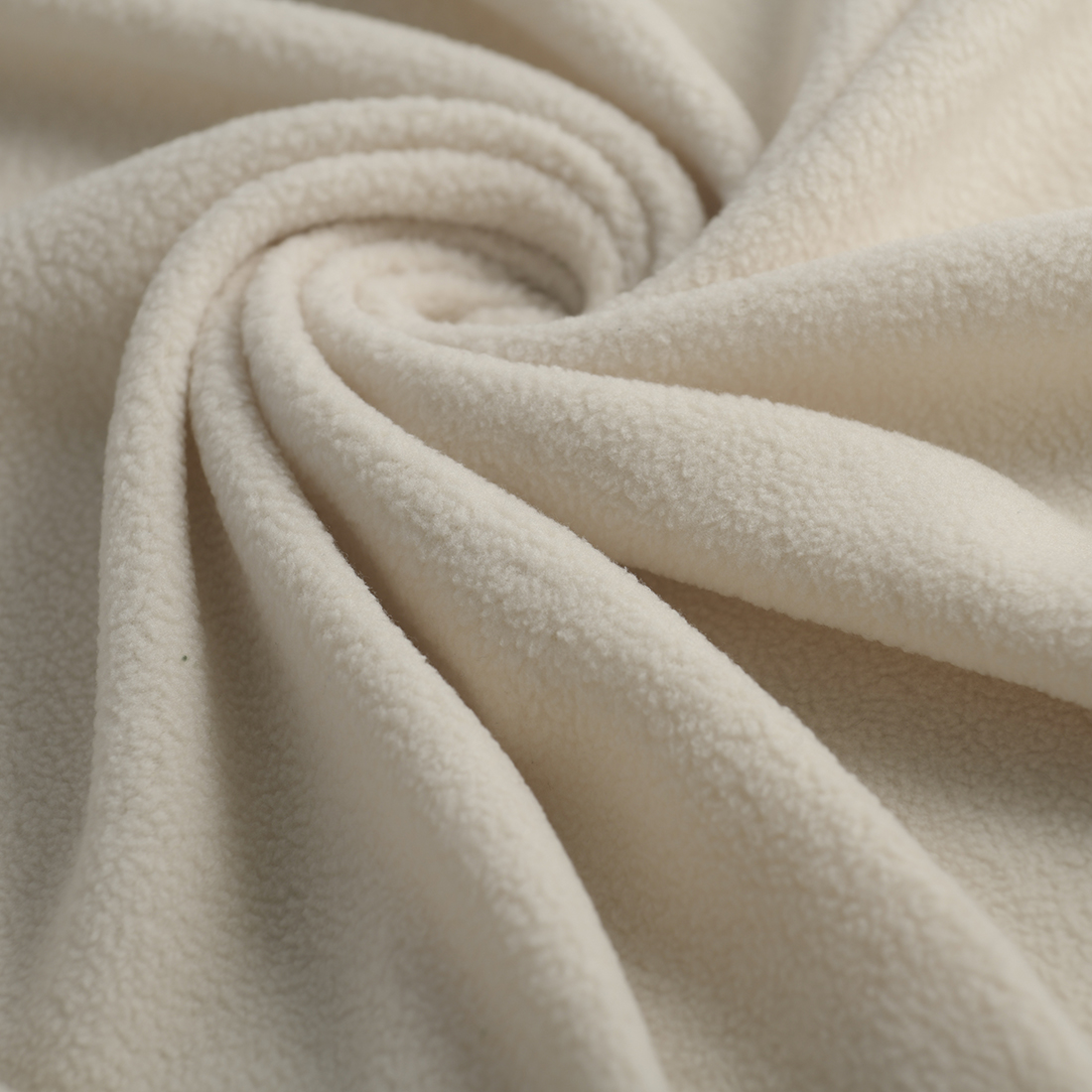 Tissu micro polaire uni Polly écru - MT