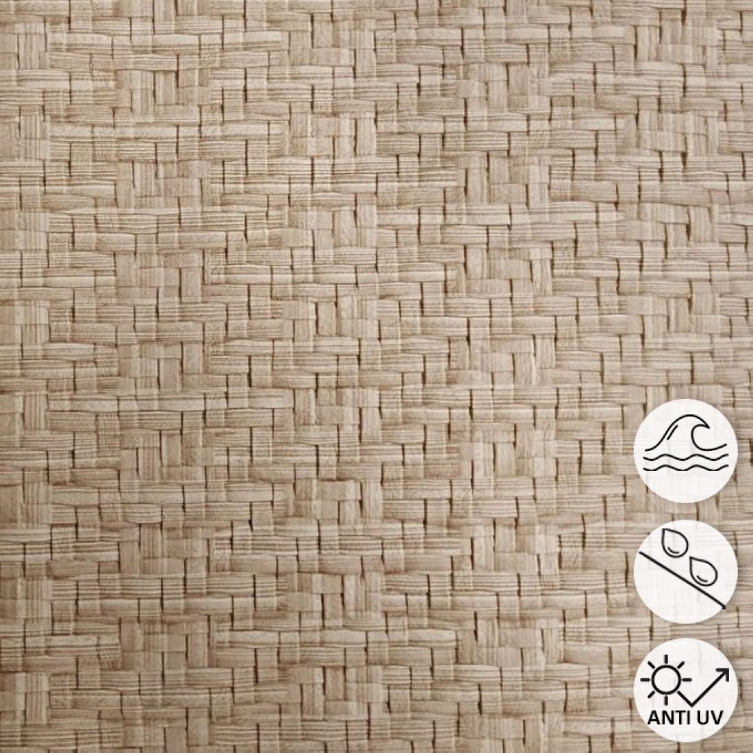 Tissu simili cuir extérieur Rattan