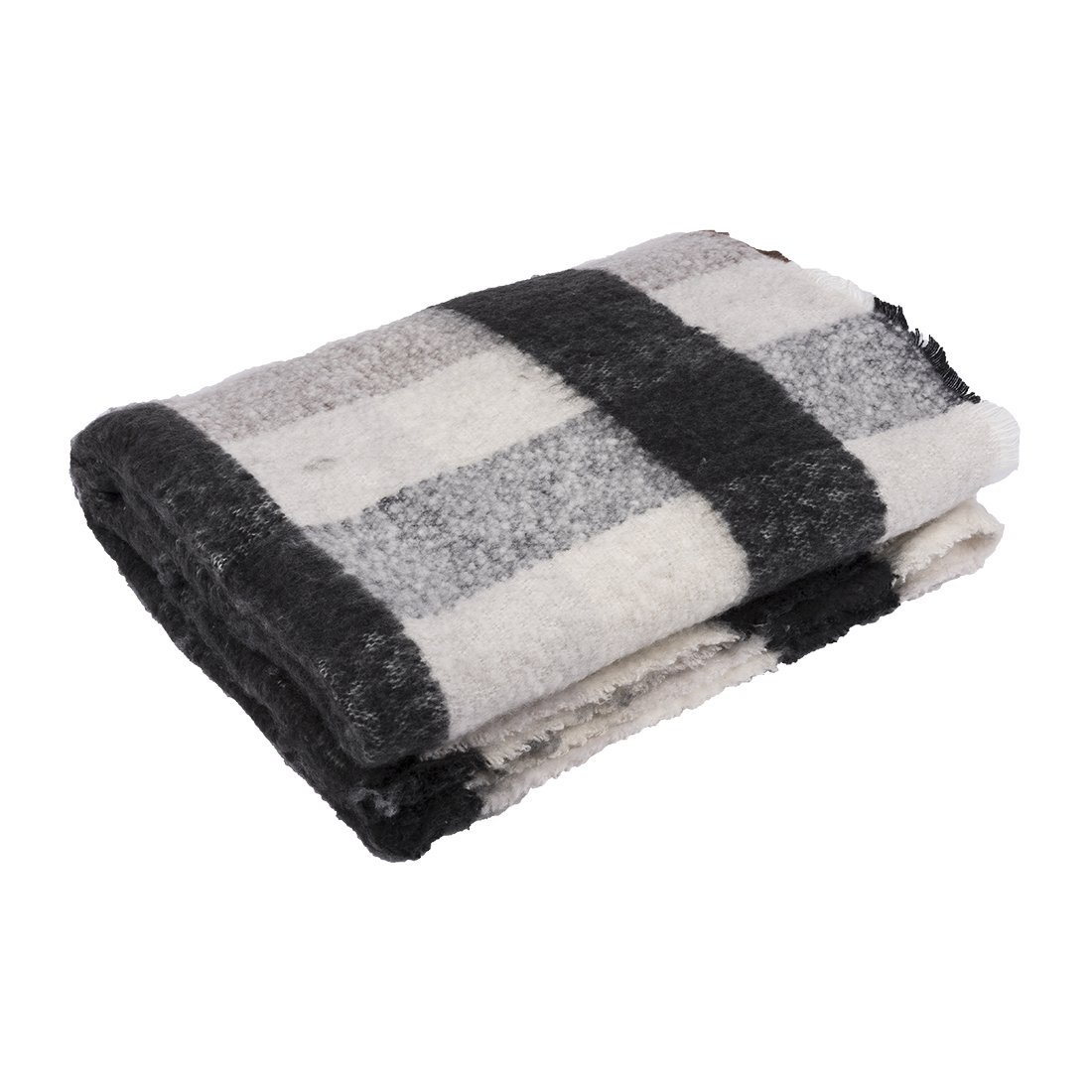 Plaid tartan noir et blanc