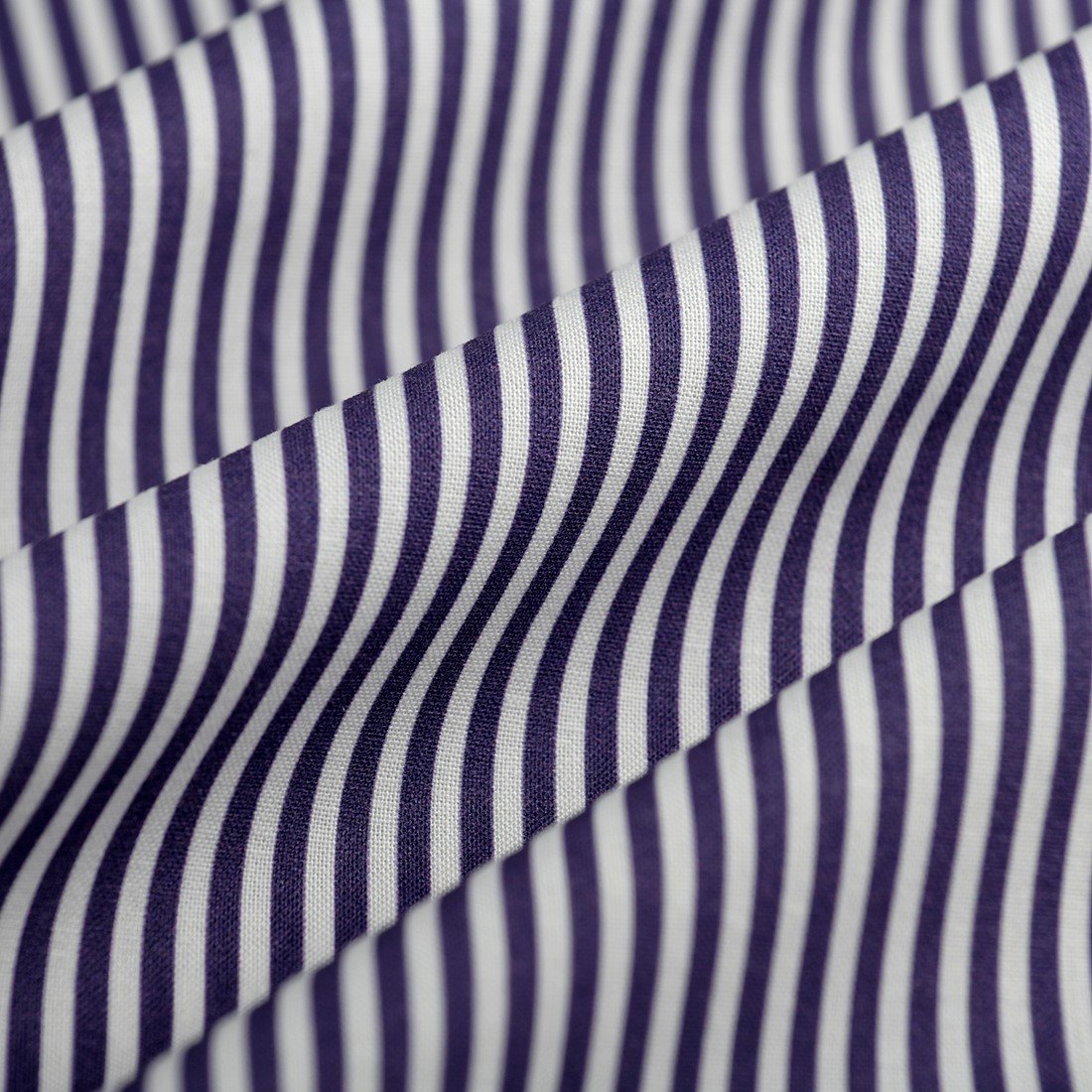 Tissu cretonne petite rayure