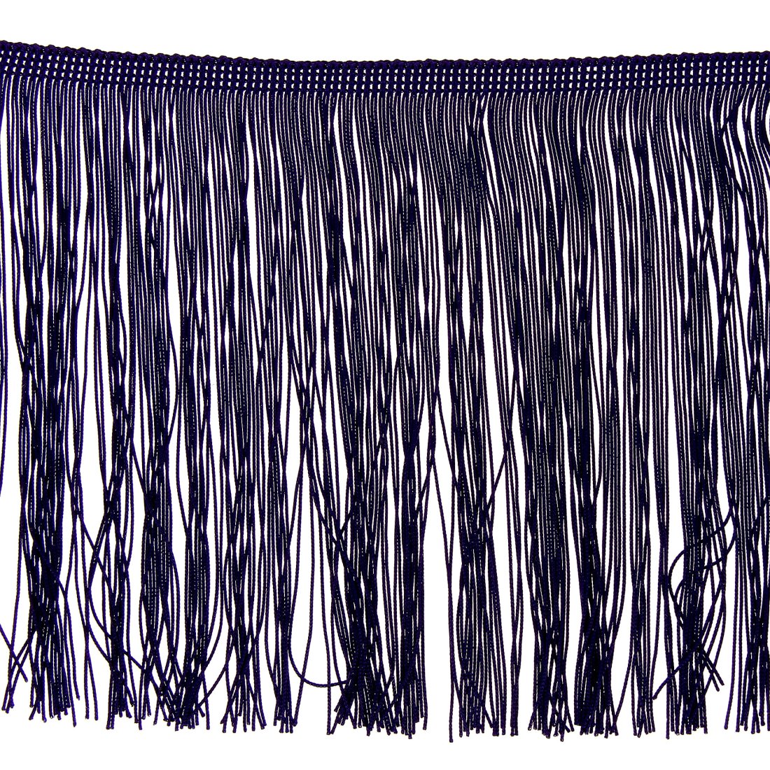 Ruban à franges bleu marine longueur 200 mm
