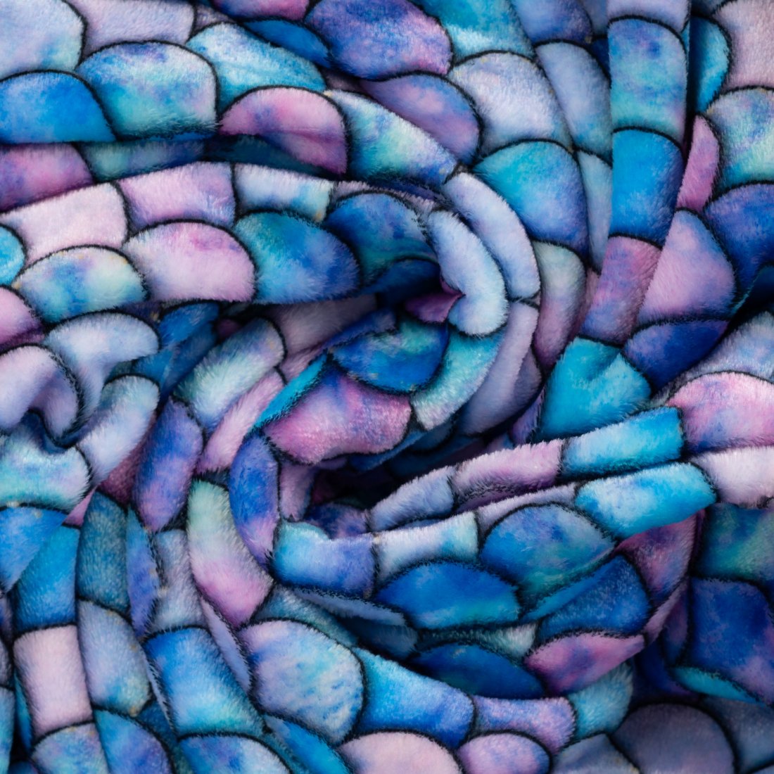 Maille douilette écaille sirène multicolore