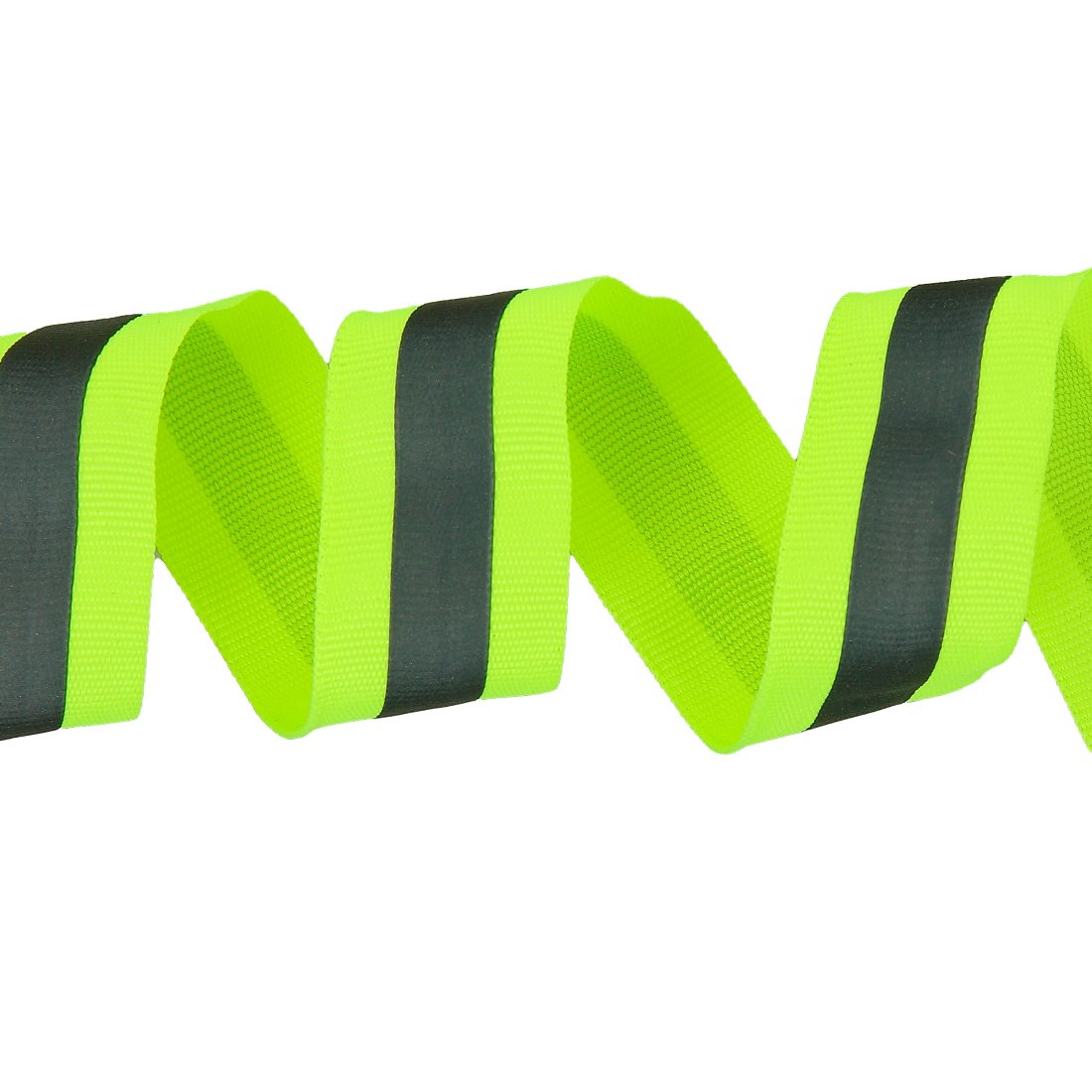 Ruban gros grain réfléchissant jaune 25mm