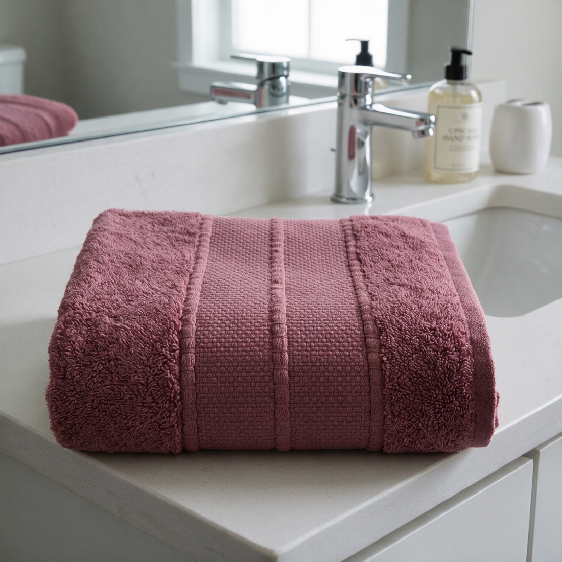 Drap de douche 70x140cm 600gsm rose foncé - MT