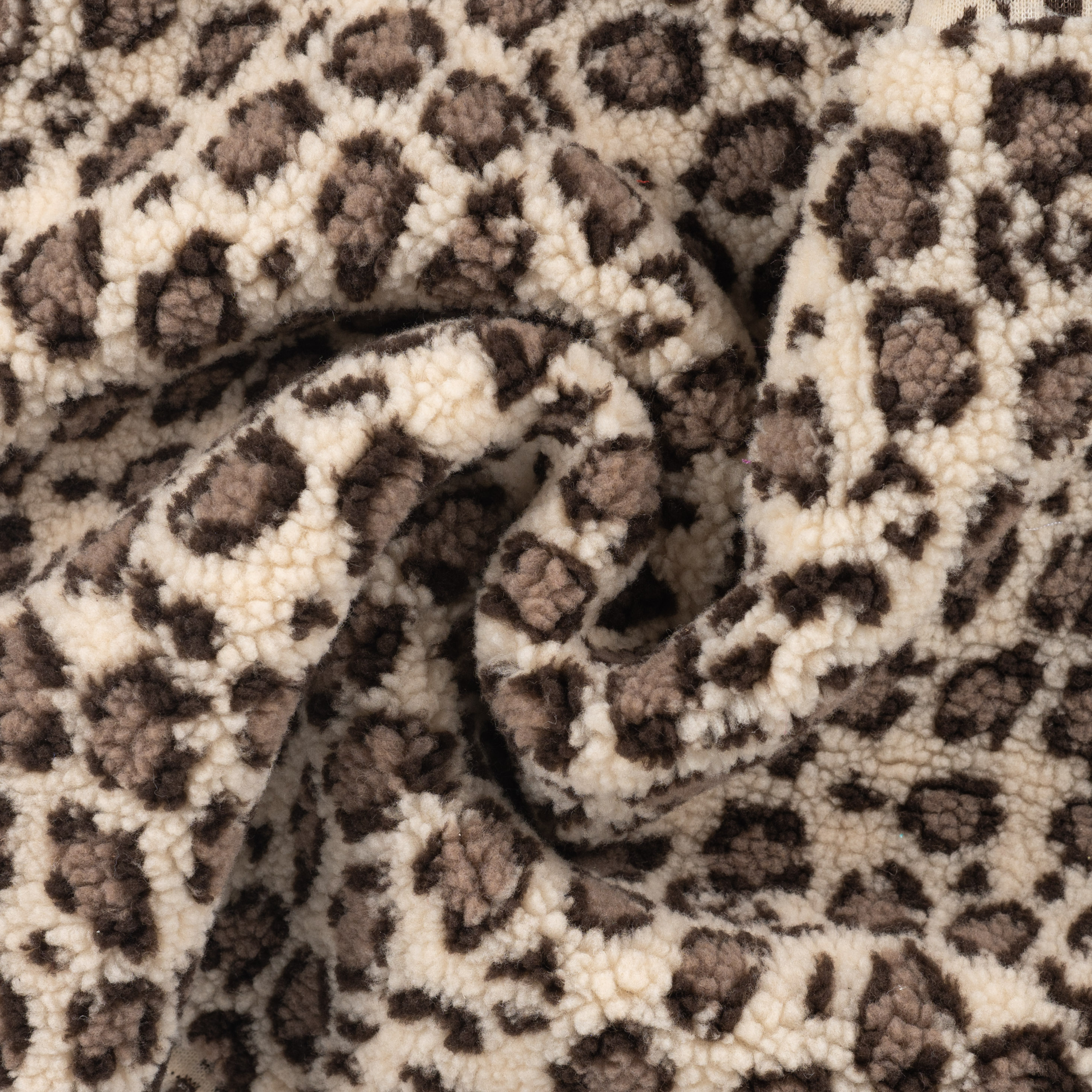 Tissu Bouclette imprimé léopard