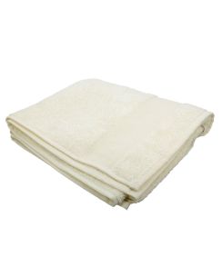 Serviette de toilette à broder écru