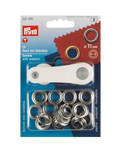 Oeillets et rondelles, 11,0mm Prym