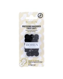 Boutons pressions magiques 13mm noir x8